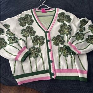 QOS St. Patty’s Day cardigan